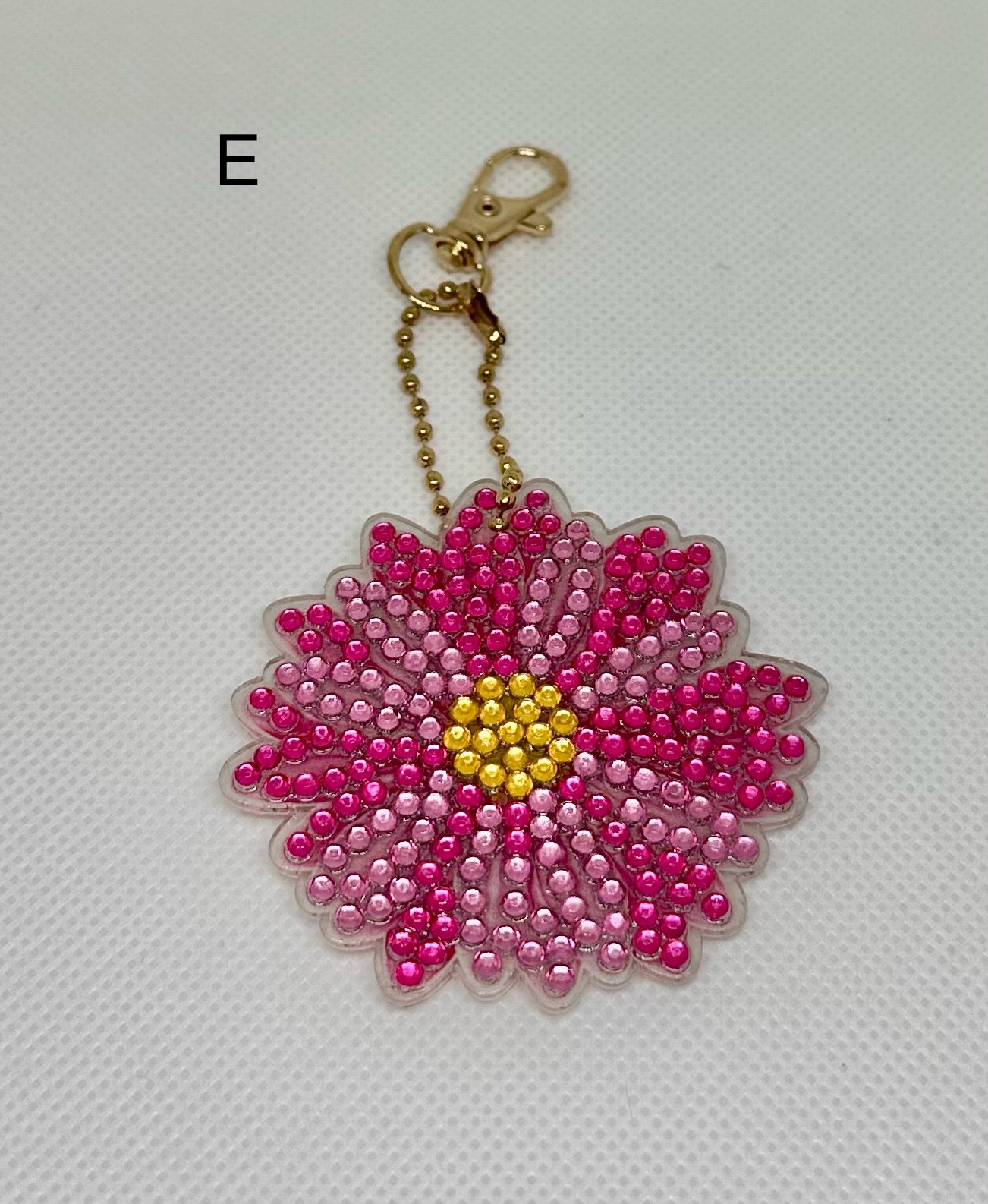 Rhinestone Flower Keychain