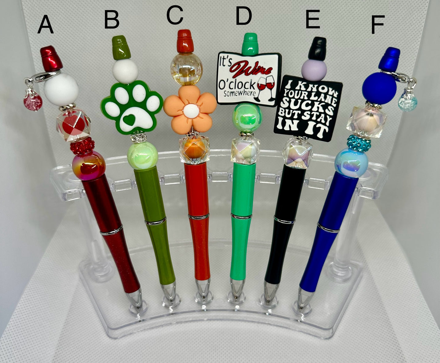 Beaded Focal Pens