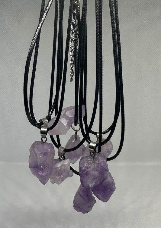 Raw Amethyst Necklace