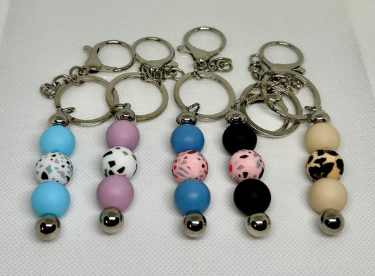 Silicone Beaded Keychain