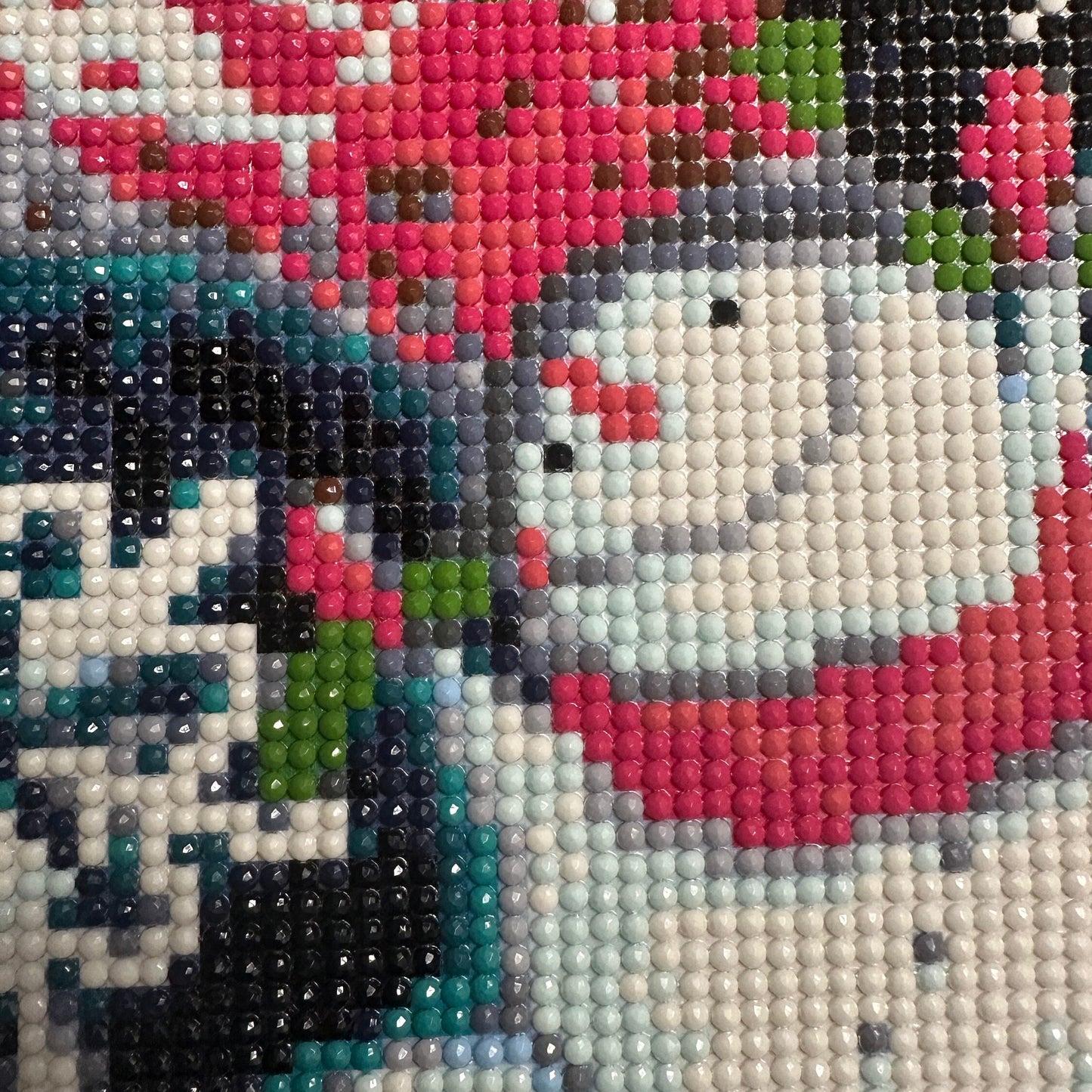 Snowman with Snowflakes - Diamond Art