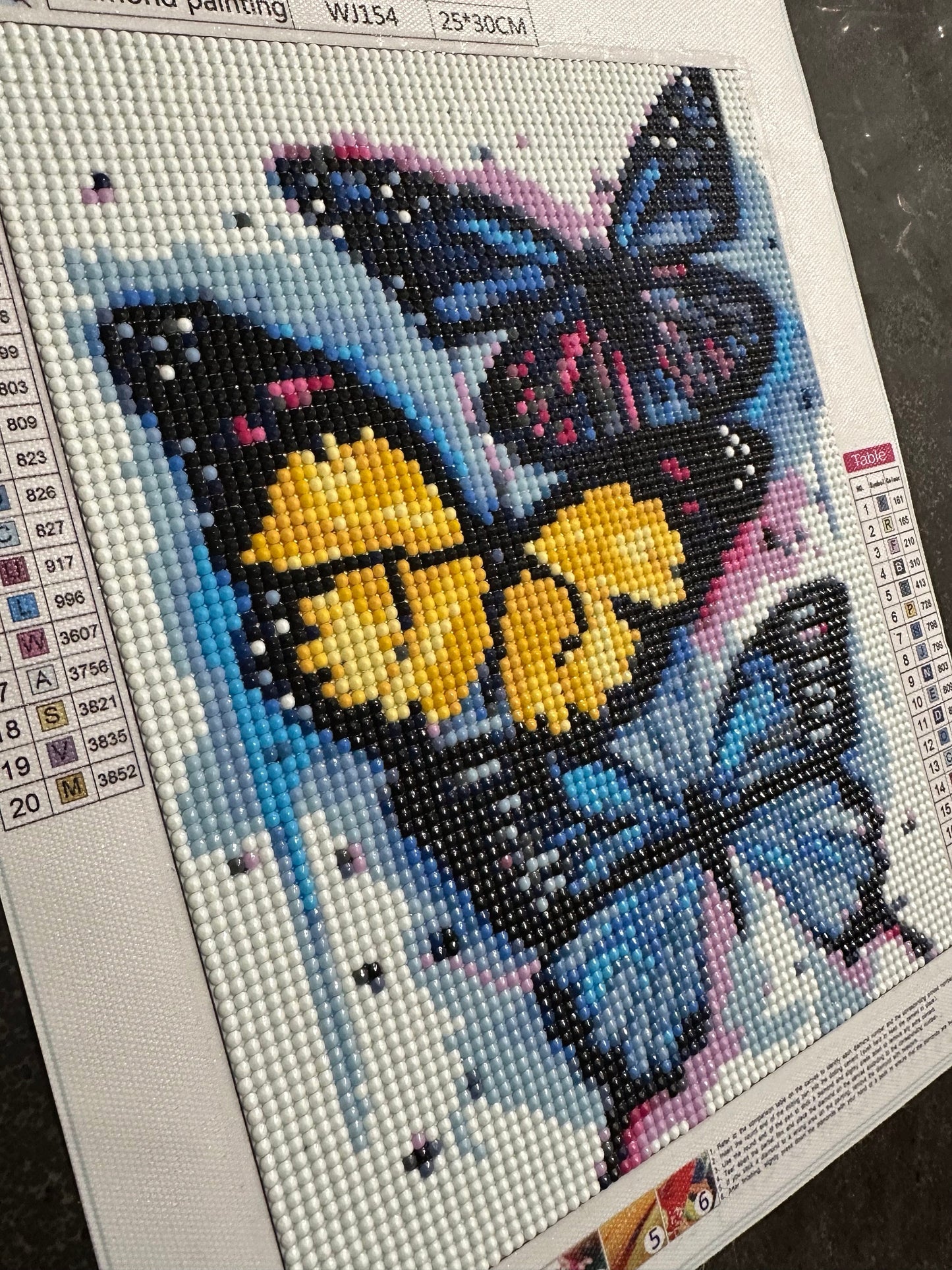 Blue & Yellow Butterflies - Diamond Art