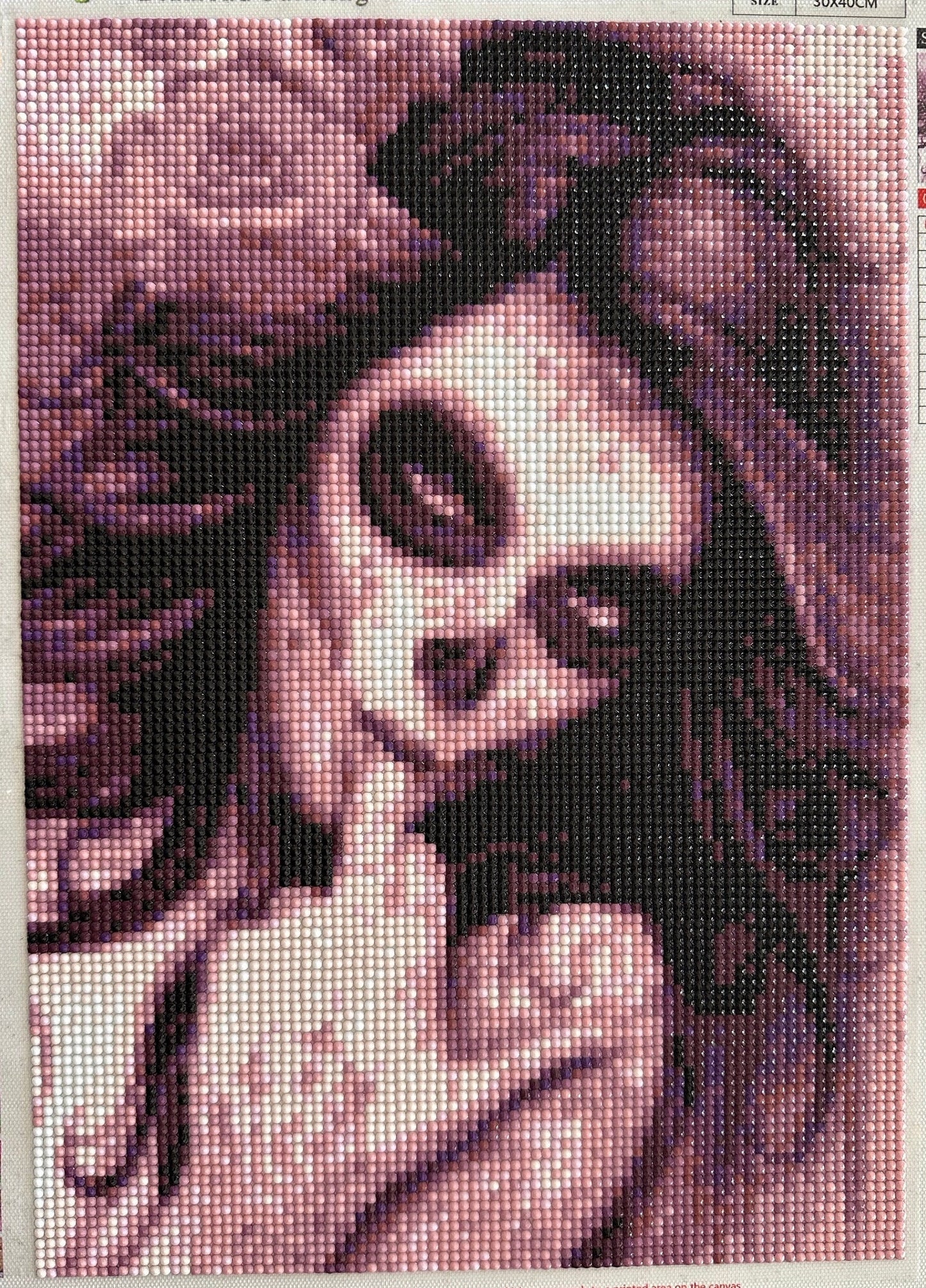 Day of the Dead girl, with middle finger in mouth - Diamond Art