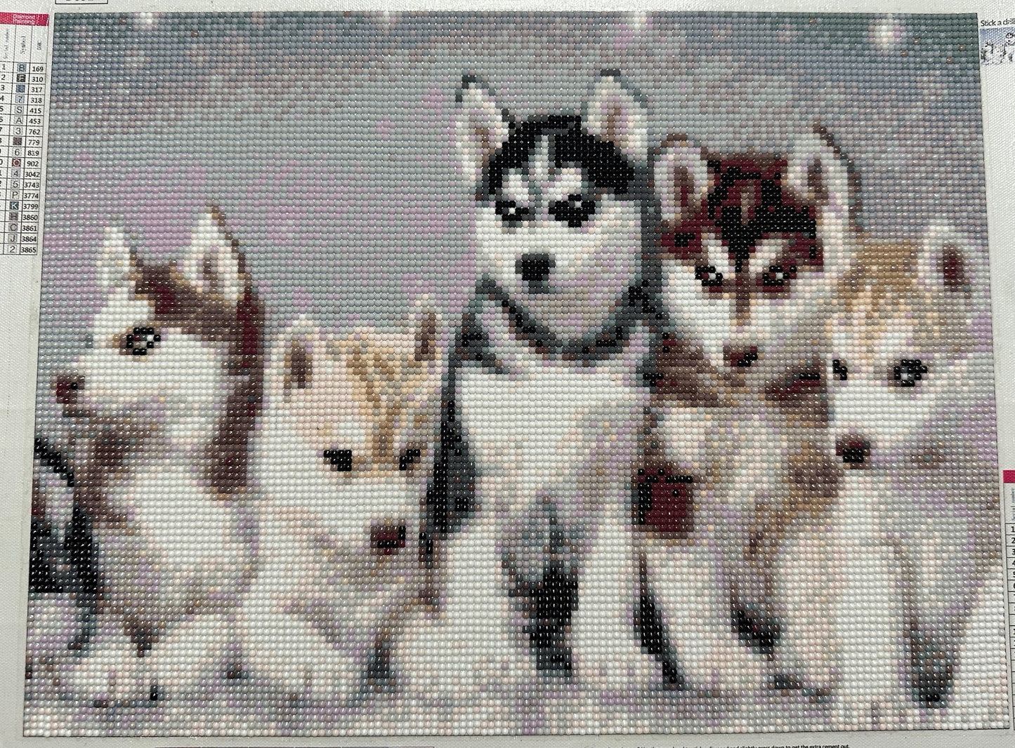 Husky Puppies - Diamond Art