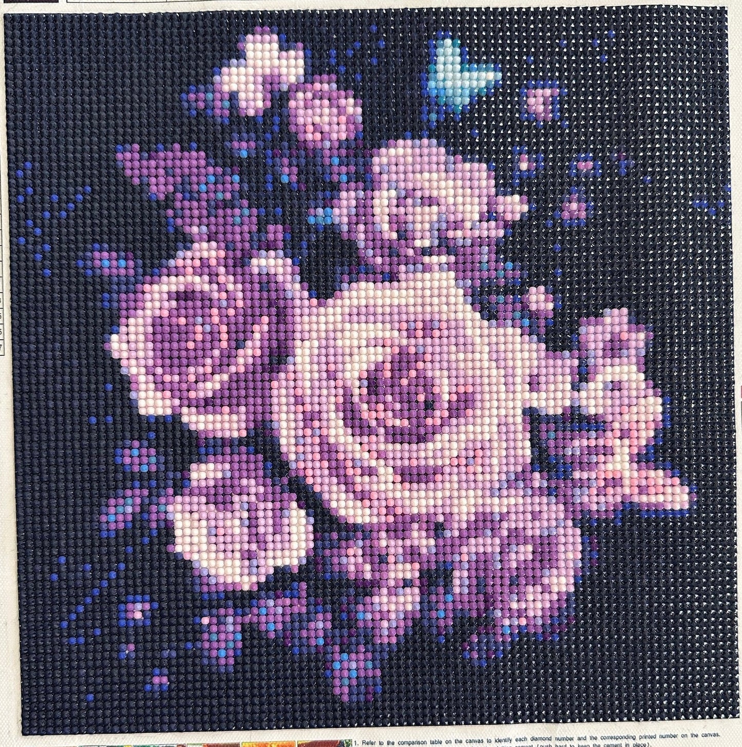 Purple Roses - Diamond Art