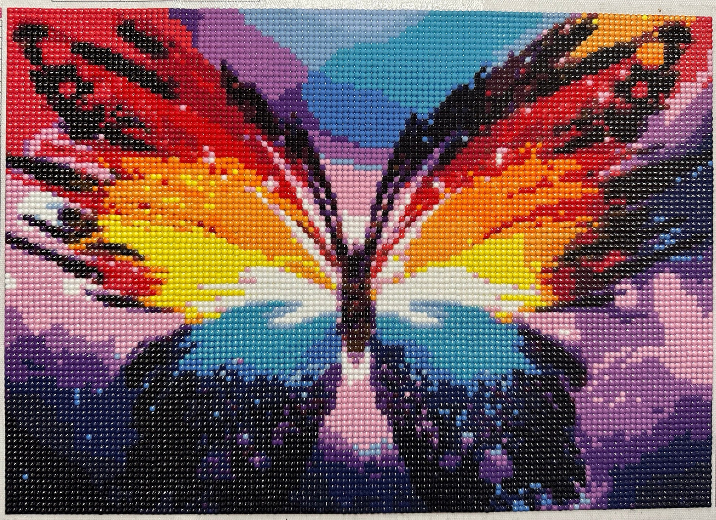 Rainbow butterfly - Diamond Art