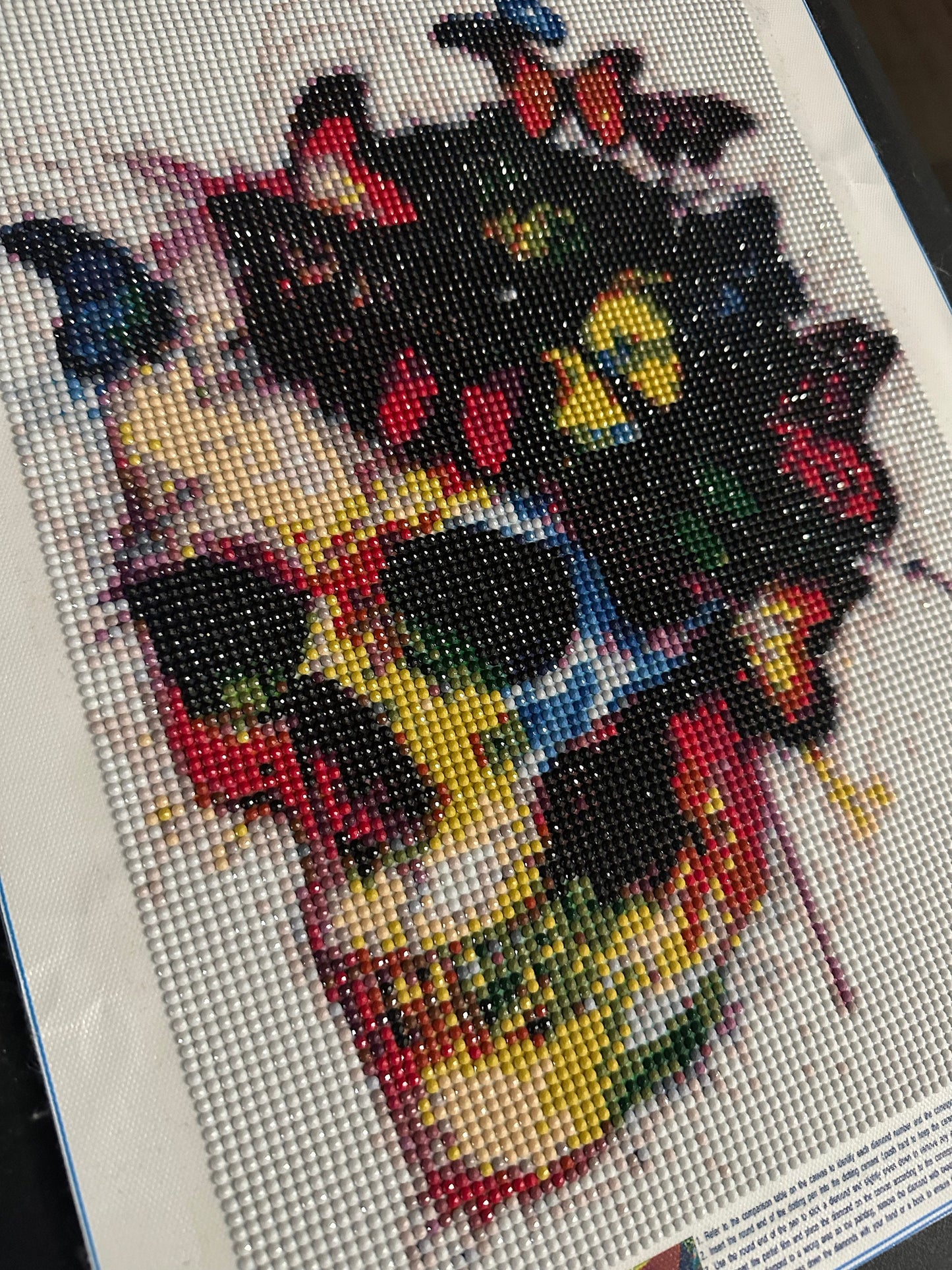 Rainbow Skull with Butterflies - Diamond Art