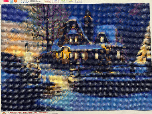 A Winter Retreat - Diamond Art