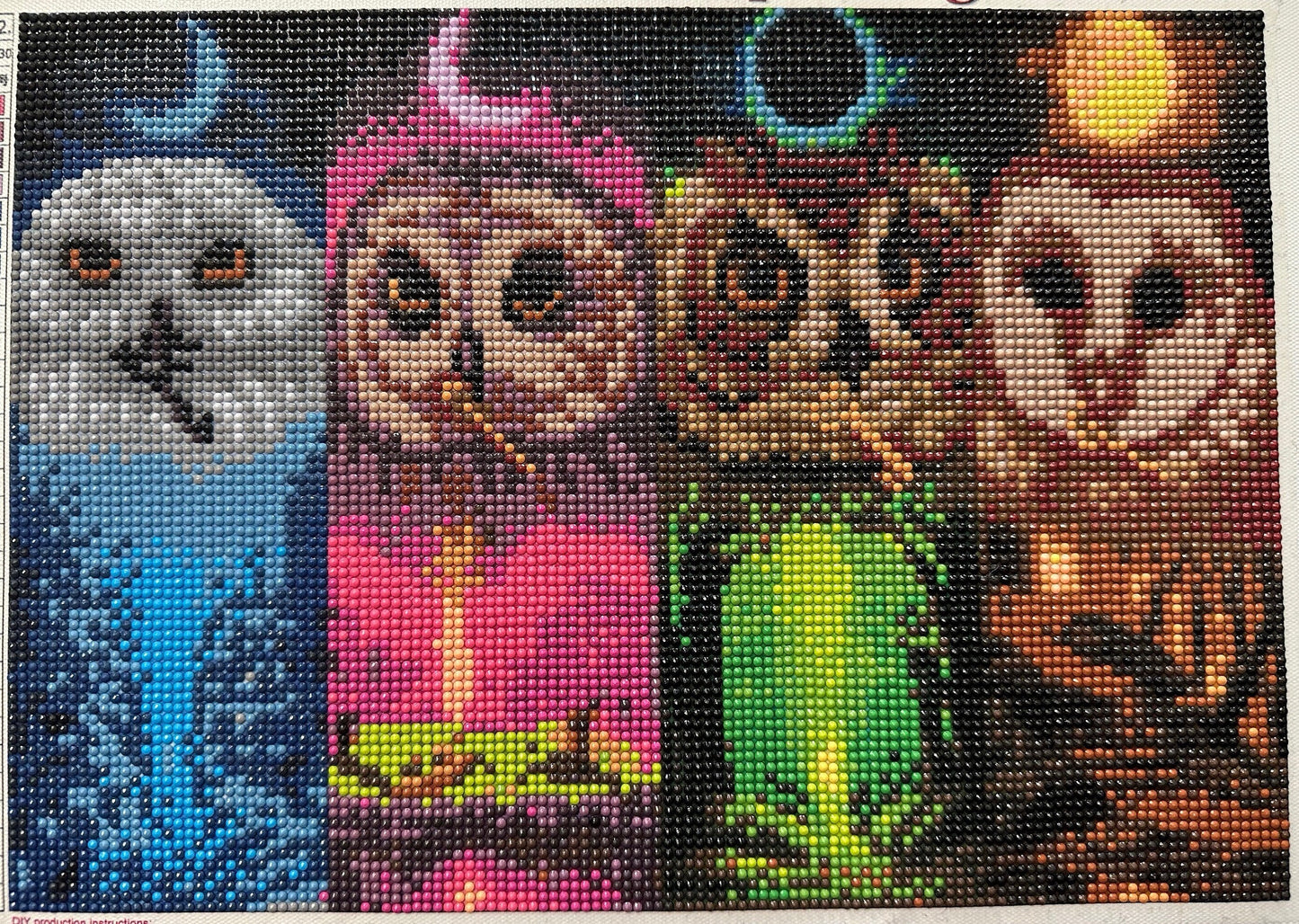 Seasonal Symphony: Owls of the Changing Tides - Diamond Art