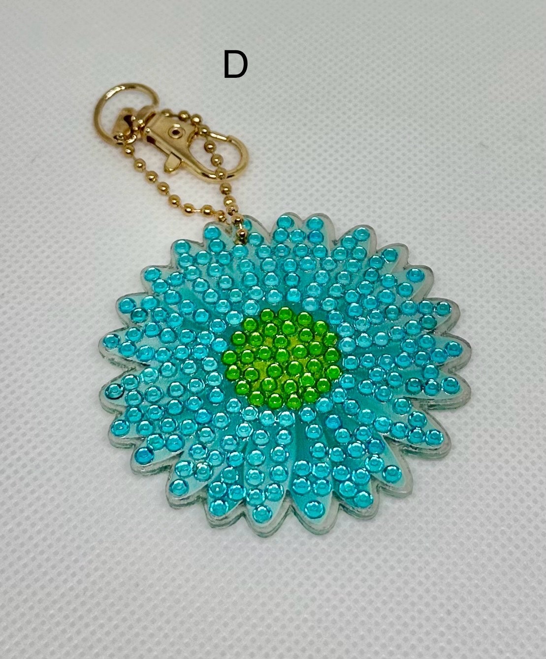 Rhinestone Flower Keychain