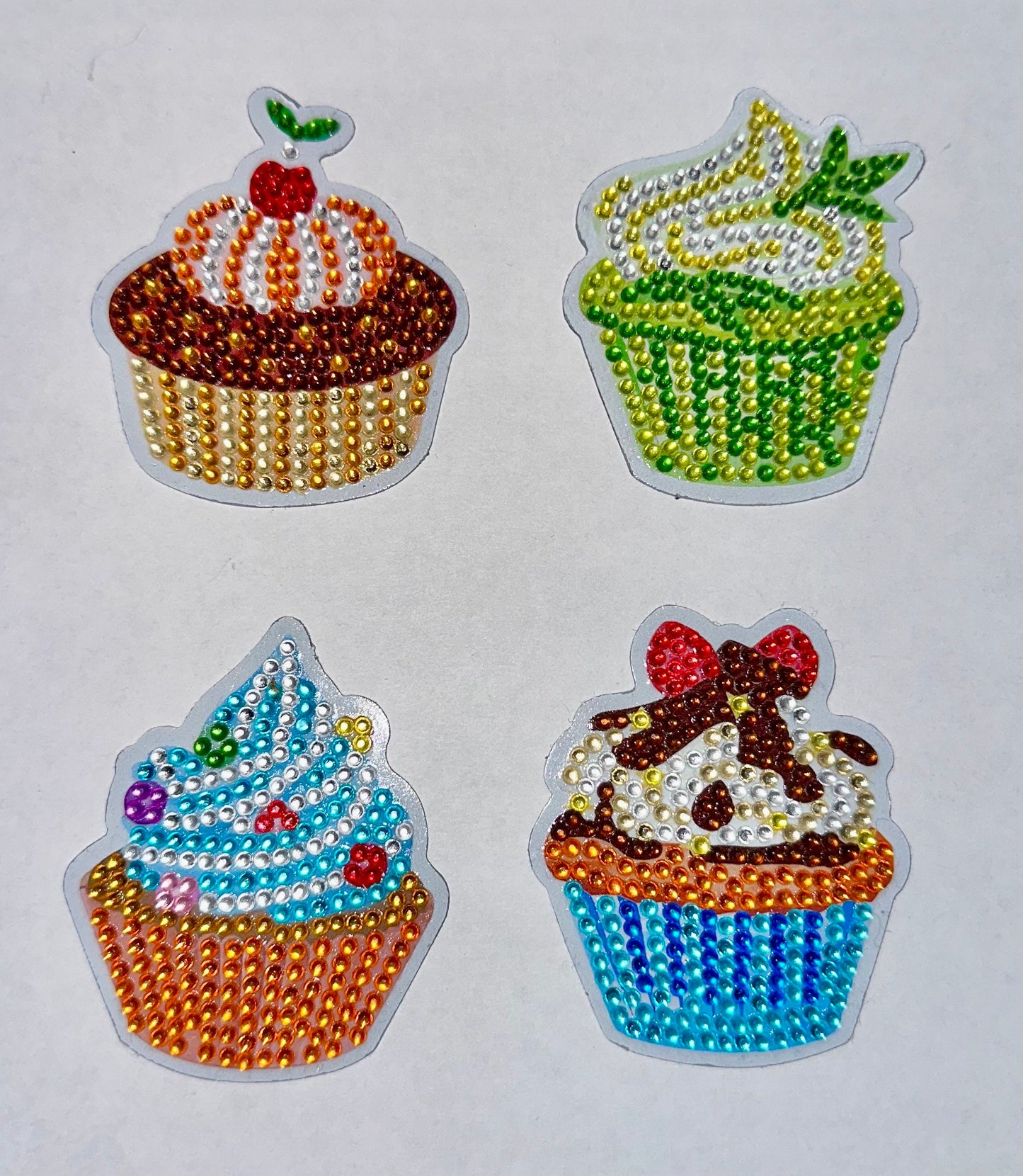 Cupcake Magnets (set of 4) - Diamond Art